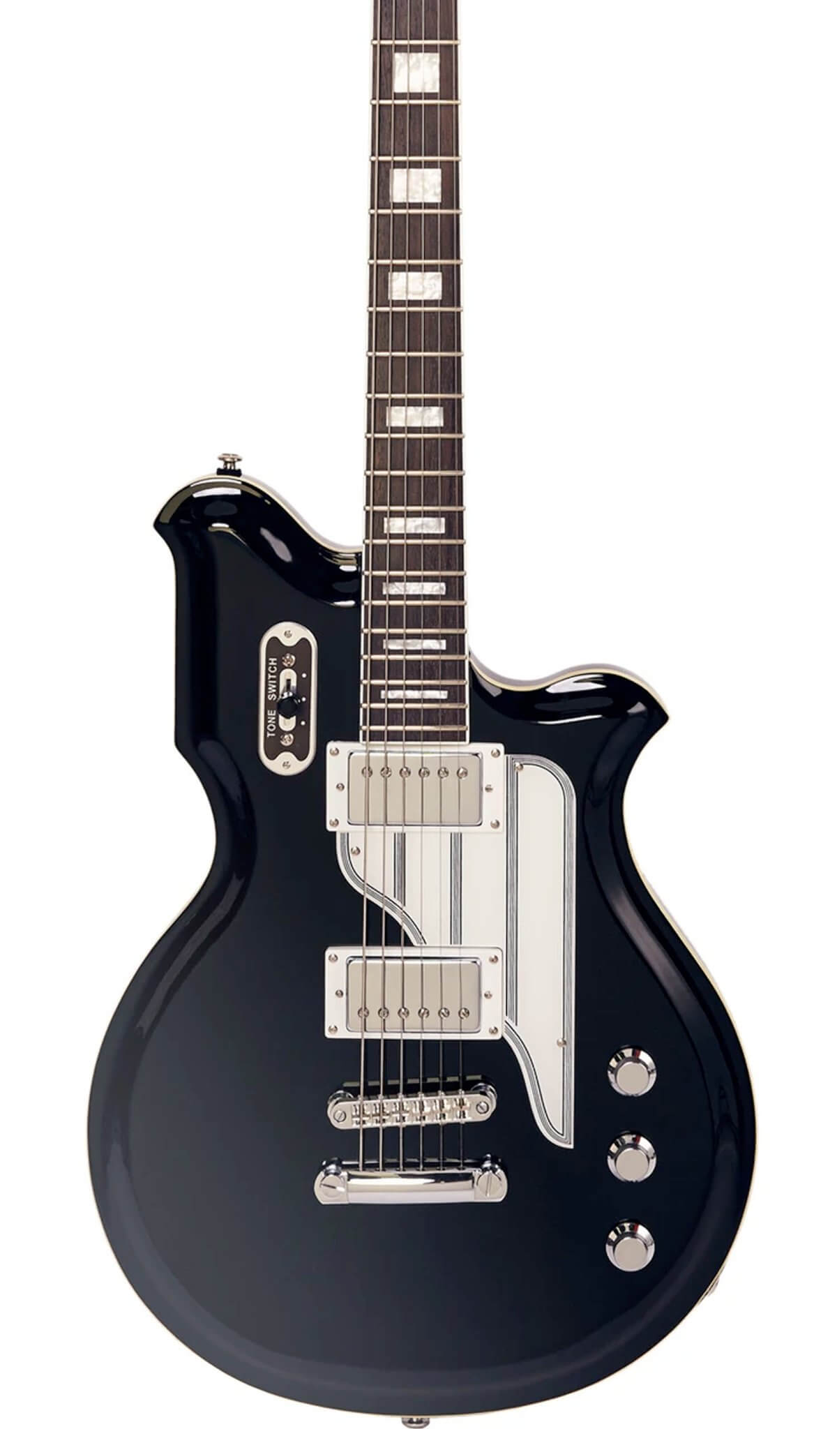 Eastwood Guitars Airline Map Baritone Z-Glide Black #color_black