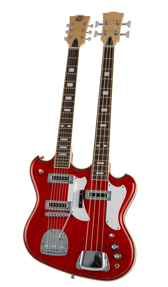 Eastwood Guitars Eastwood Doubleneck 4/6 Red #color_red