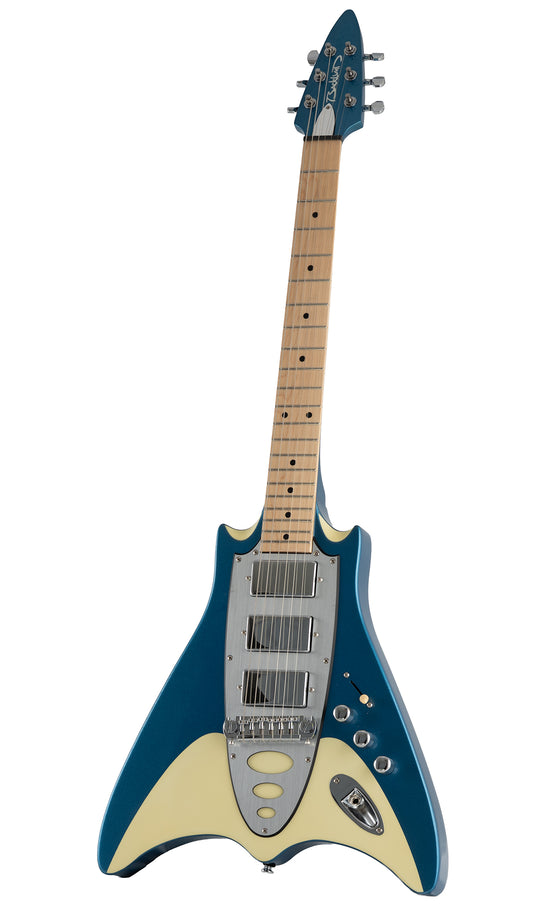 Backlund Super Vee Electric Guitar #color_blue-creme