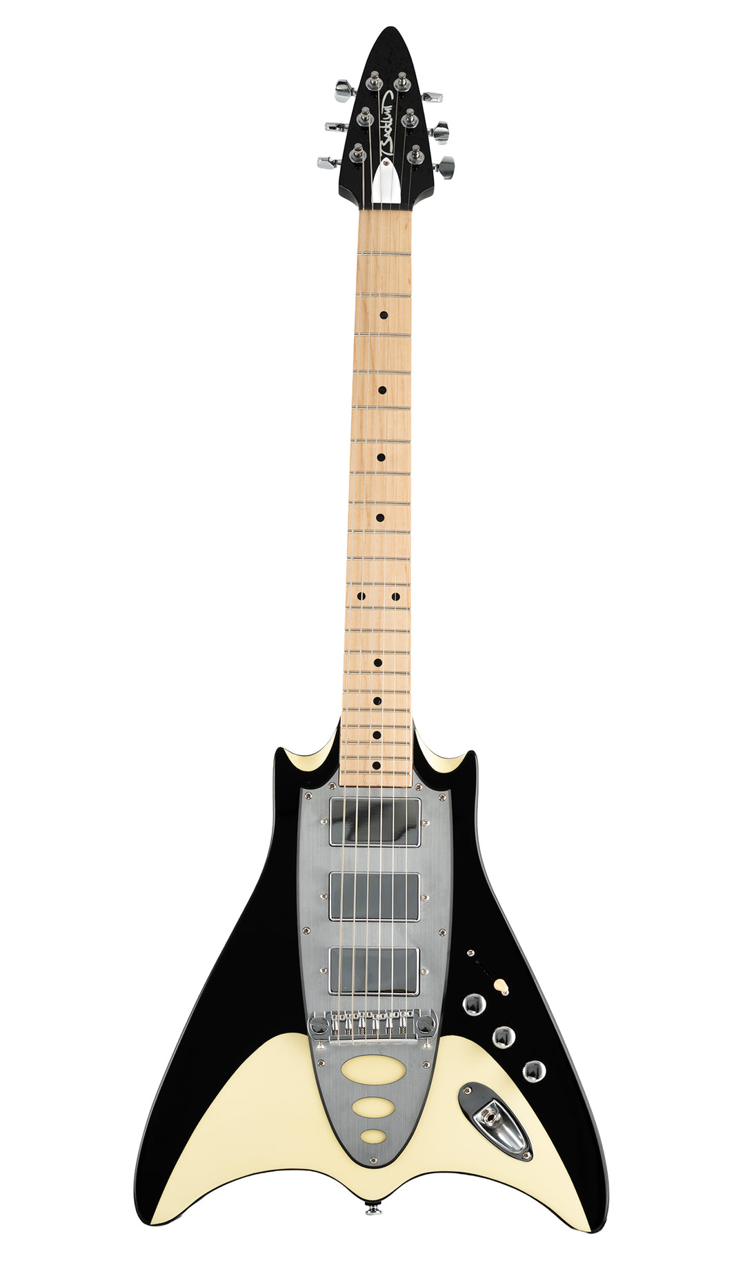 Backlund Super Vee Electric Guitar #color_black-creme