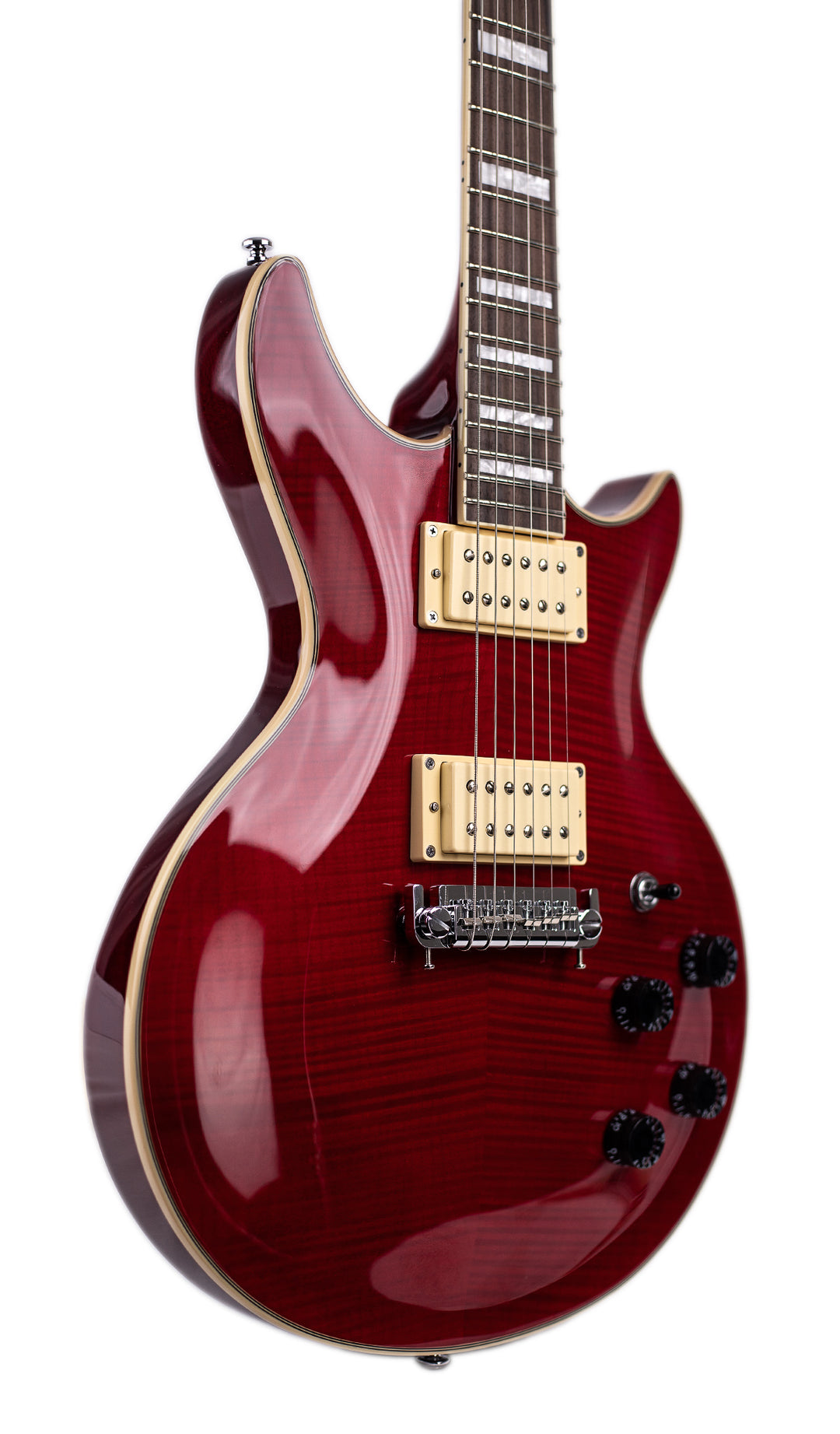 Eastwood Guitars Eastwood GP Black #color_dark-flamed-cherry