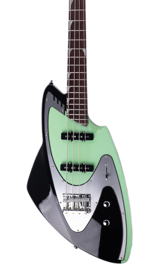 Eastwood Guitars Backlund Model 100B Metallic Red #color_black-and-mint