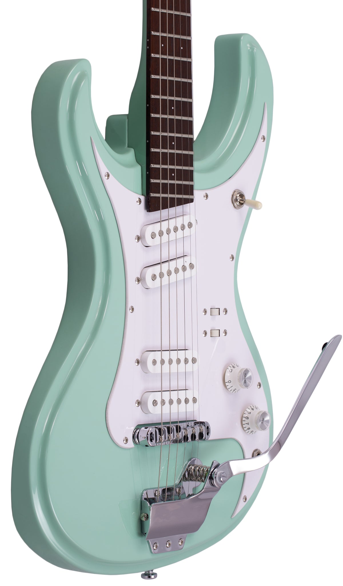 Eastwood Guitars LG 150T Metallic Red #color_seafoam-green