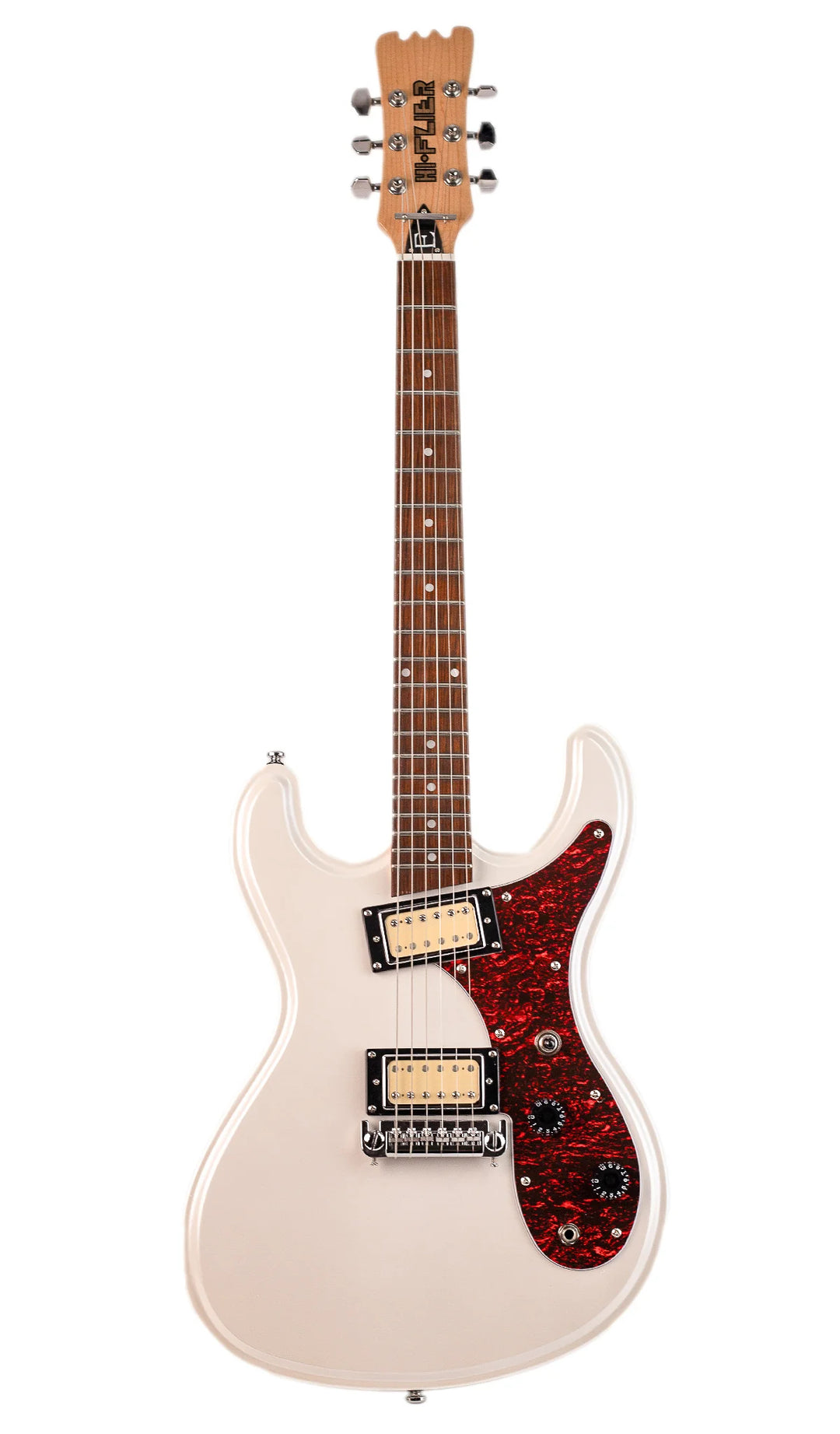 Eastwood Guitars Univox HiFlier Black #color_pearl-white