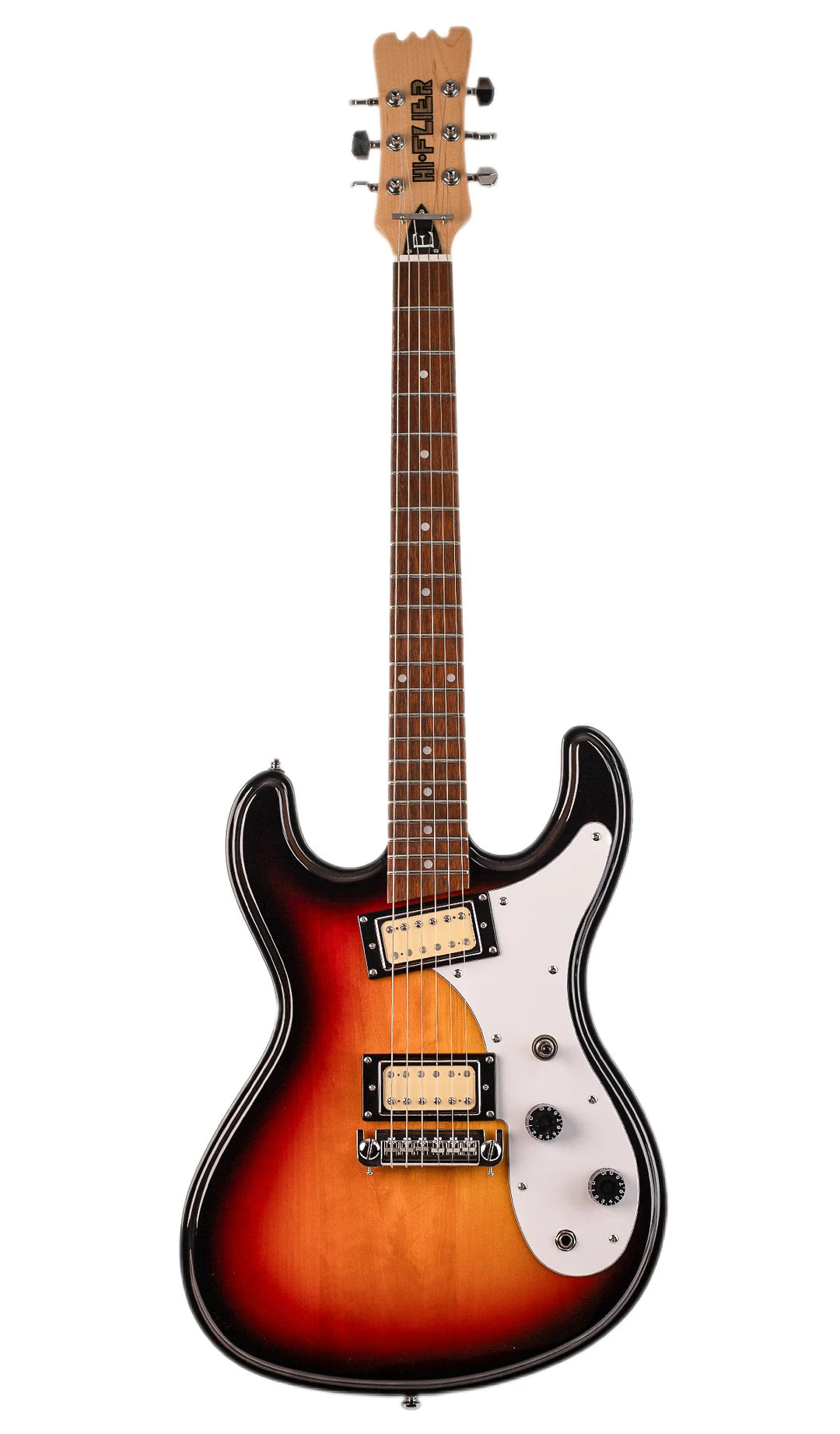 Eastwood Guitars Univox HiFlier Black #color_sunburst-rose