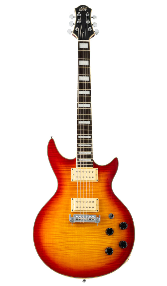 Eastwood Guitars Eastwood GP Black #color_flamed-cherry-sunburst