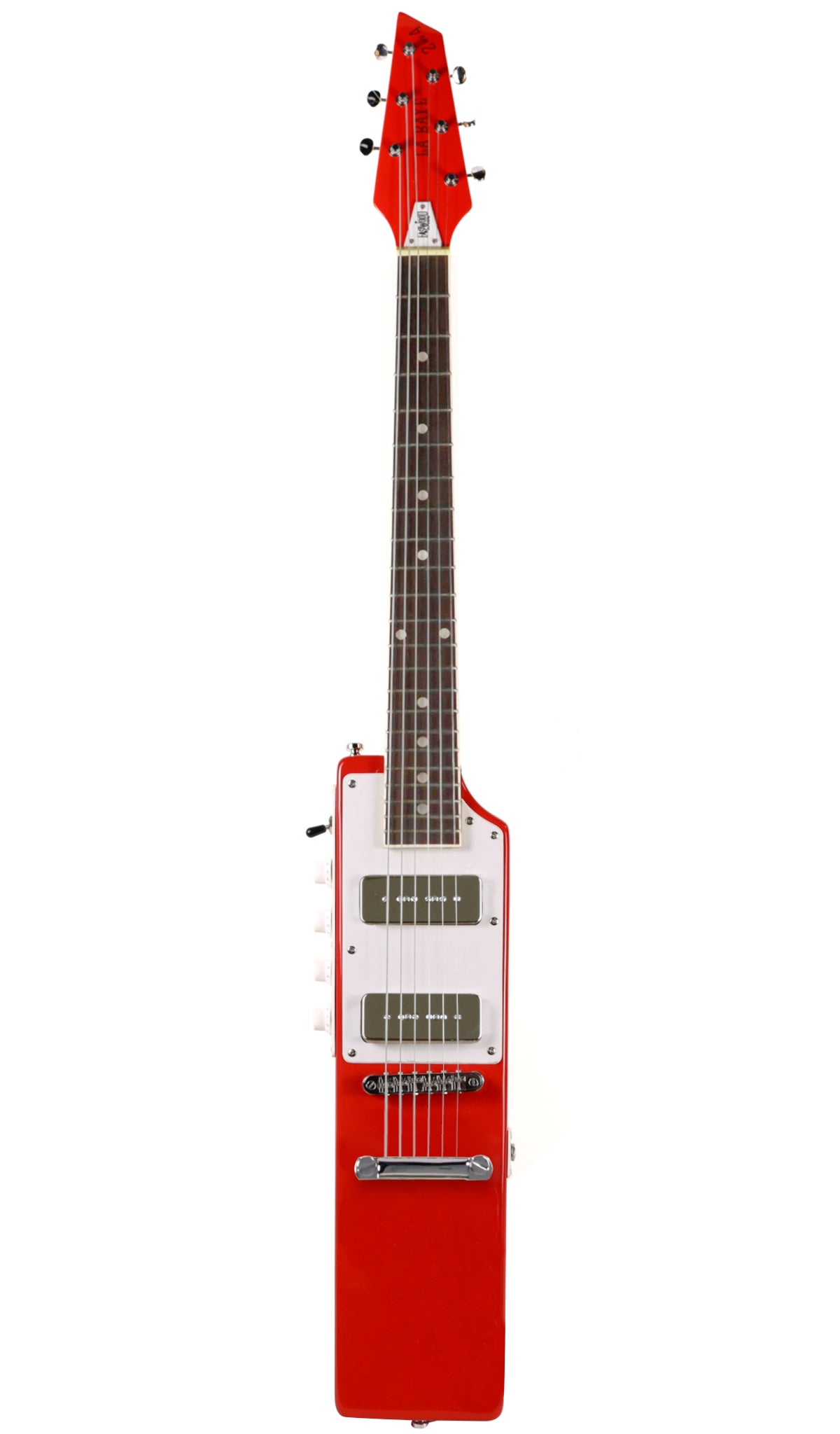 Eastwood Guitars La Baye 2X4 DEVO Signature Guitar Standard #color_red