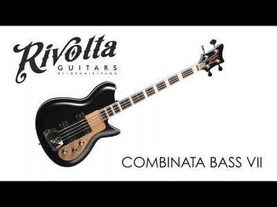 Eastwood Guitars Rivolta Combinata Bass VII Toro Black #color_toro-black