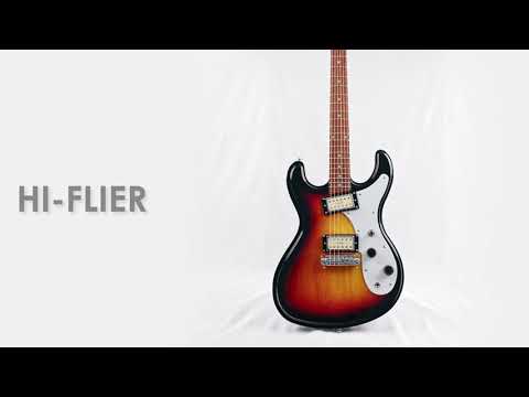 Eastwood Guitars Univox HiFlier Black #color_greenburst