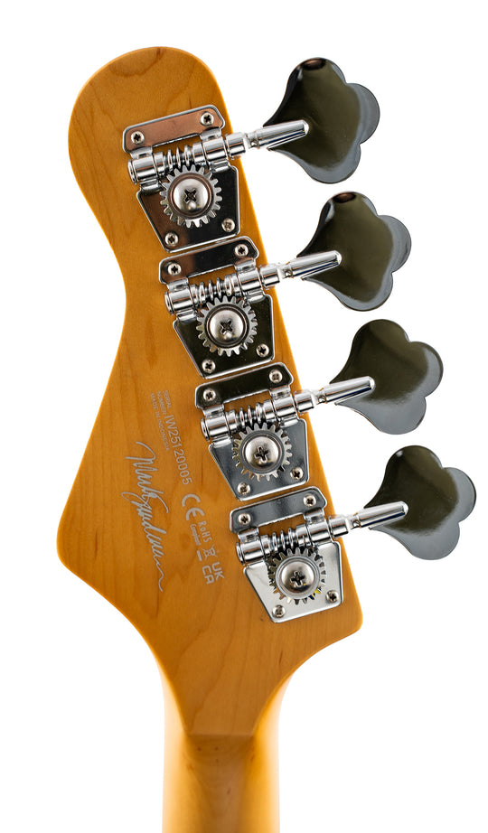 Eastwood "The Sandman" Deluxe 4-String Bass #color_satin-walnut-stain