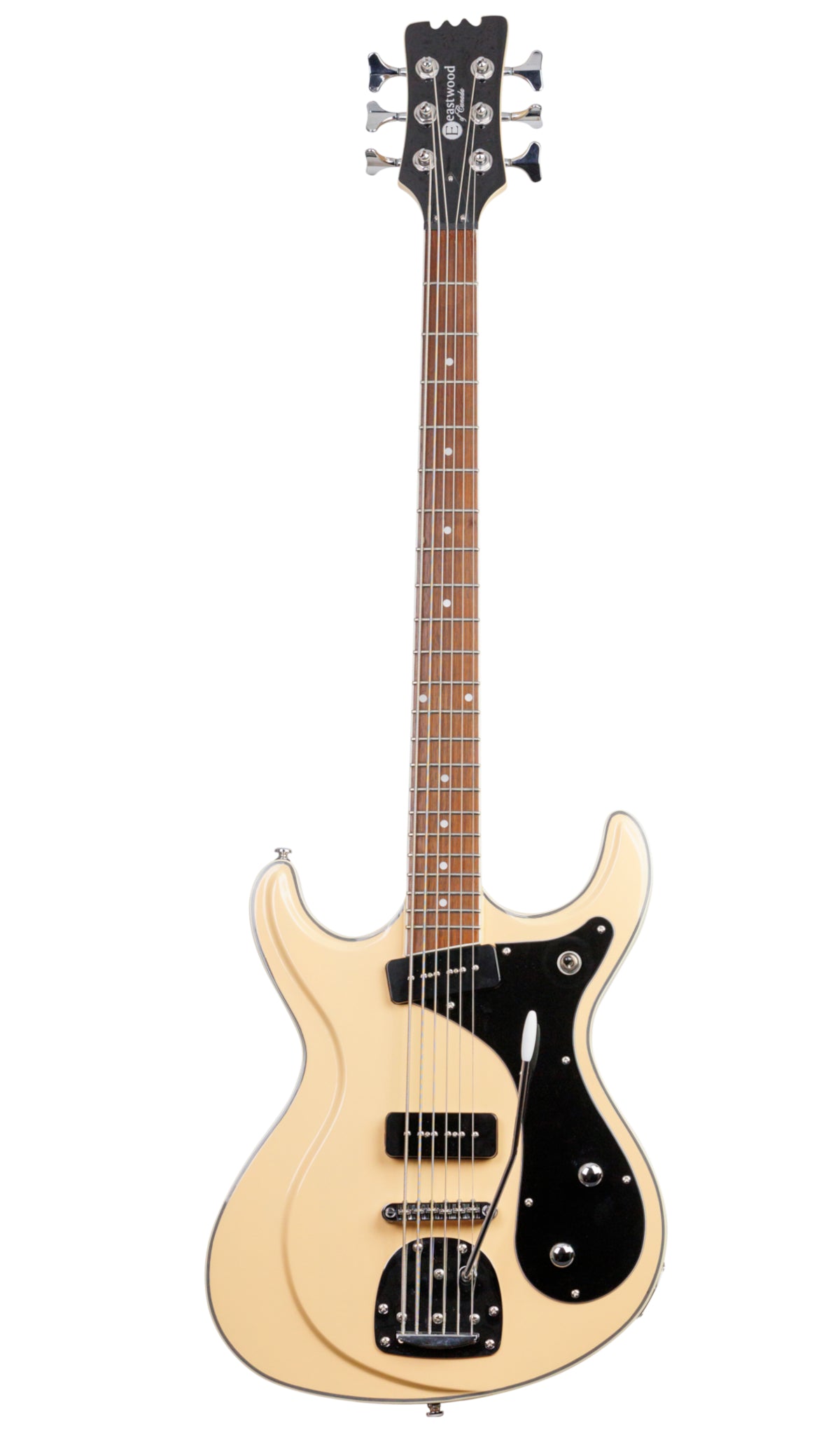 Eastwood Guitars Sidejack Bass VI Vintage Cream #color_vintage-cream