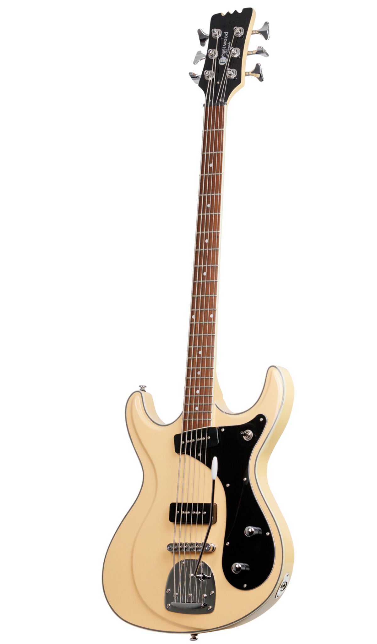 Eastwood Guitars Sidejack Bass VI Vintage Cream #color_vintage-cream