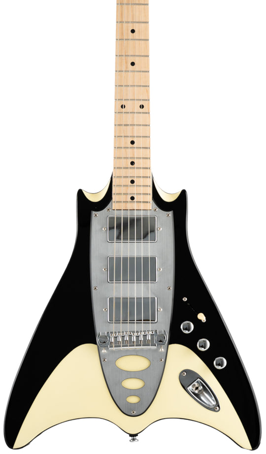 Backlund Super Vee Electric Guitar #color_black-creme