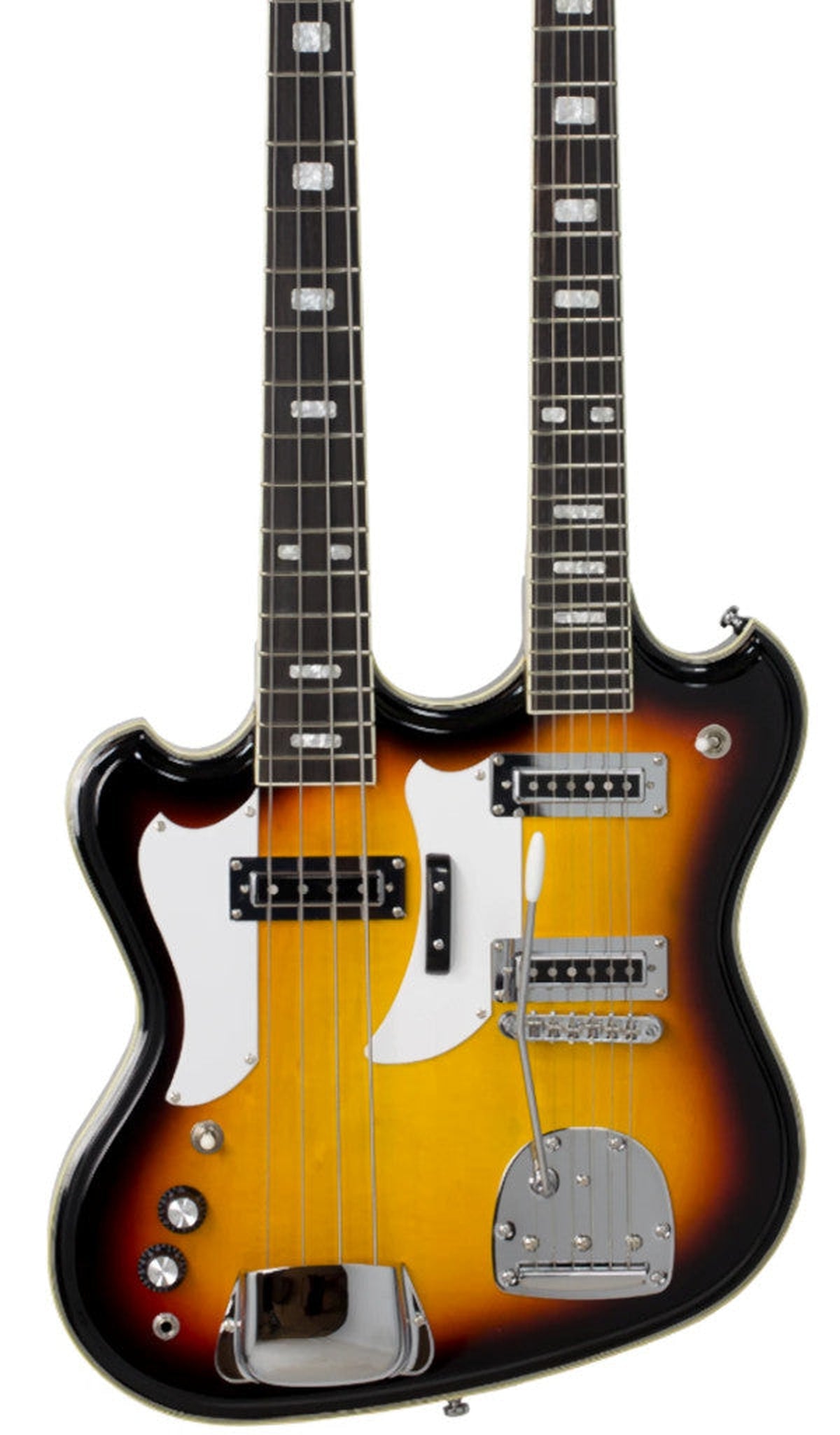 Eastwood Guitars Eastwood Doubleneck LH Sunburst #color_sunburst