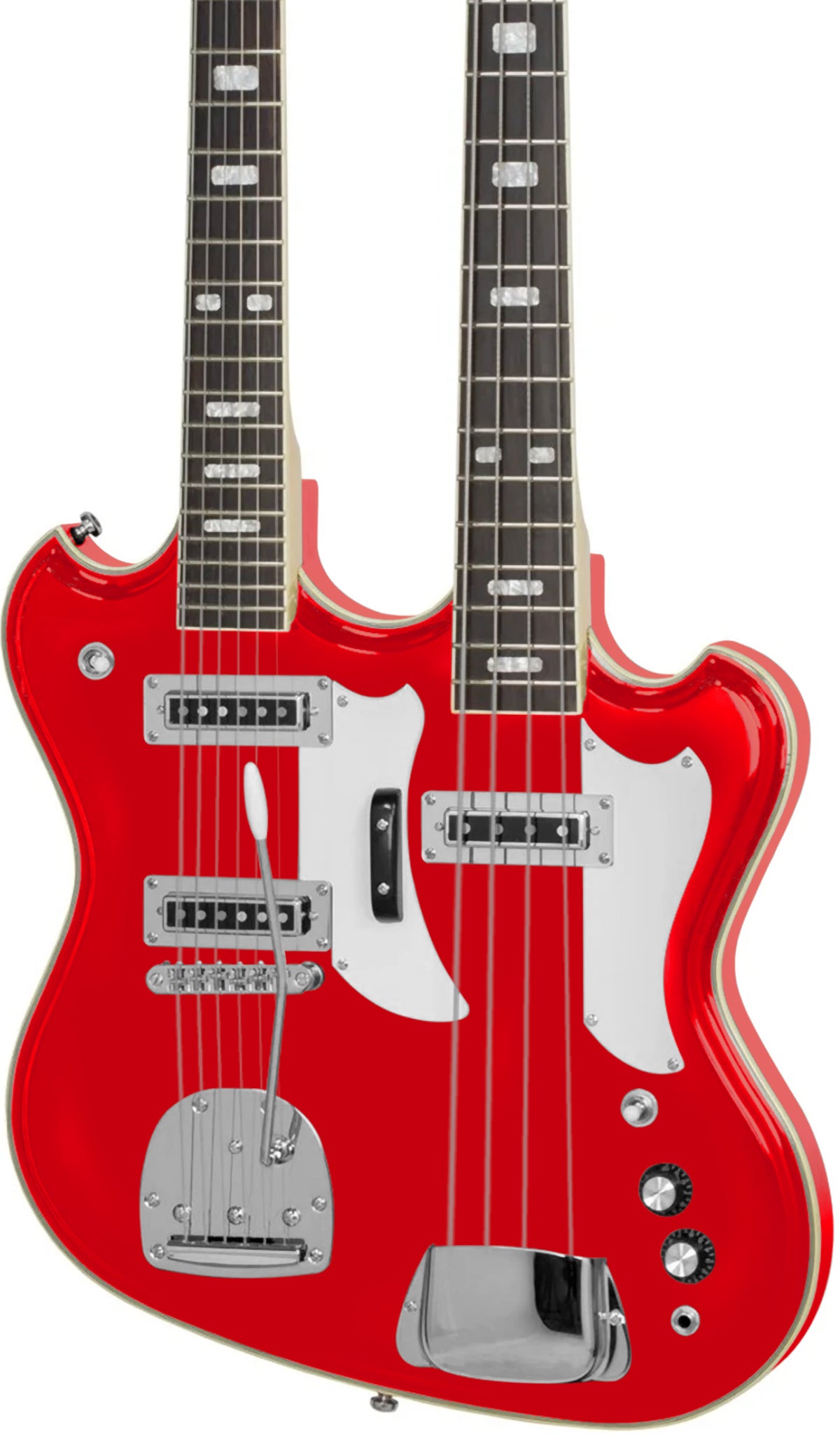 Eastwood Guitars Eastwood Doubleneck 4/6 Red #color_red