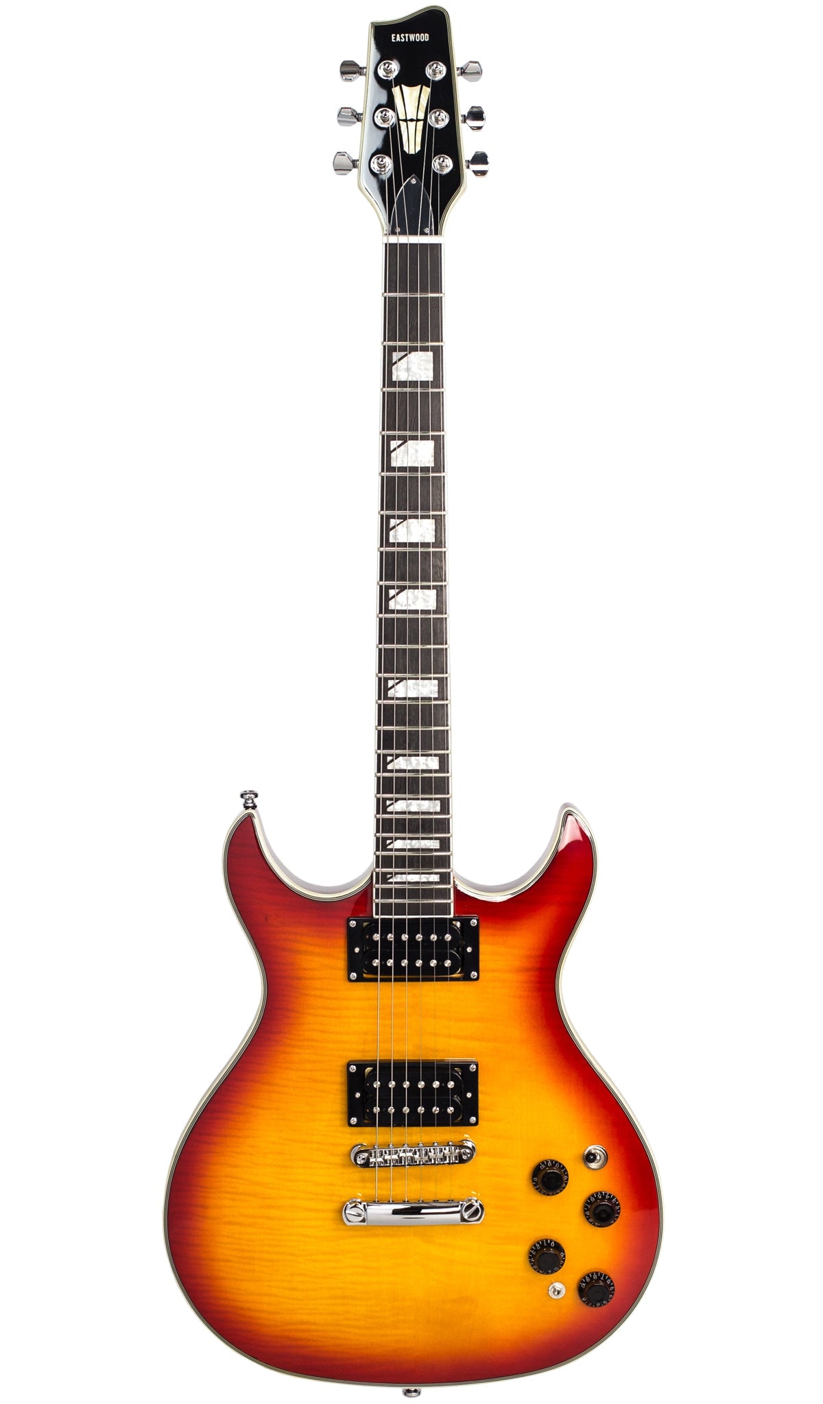Eastwood Guitars Esprit Ultra Flamed Cherryburst #color_flamed-cherryburst