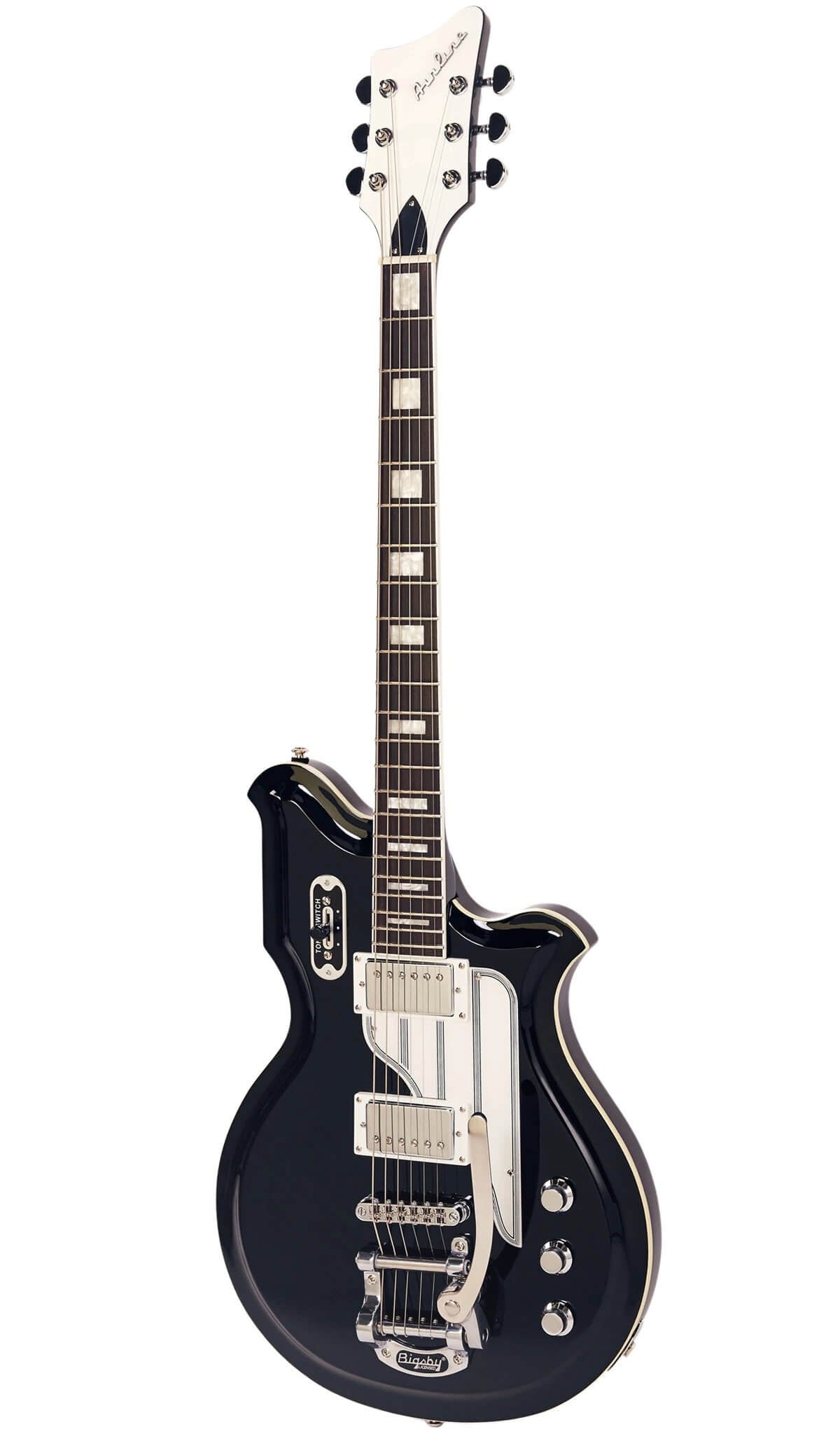 Eastwood Guitars Airline Map Baritone DLX Black #color_black