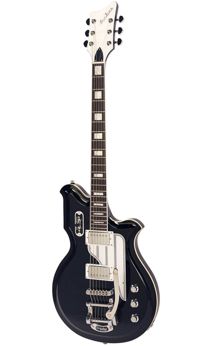 Eastwood Guitars Airline Map Baritone DLX Black #color_black
