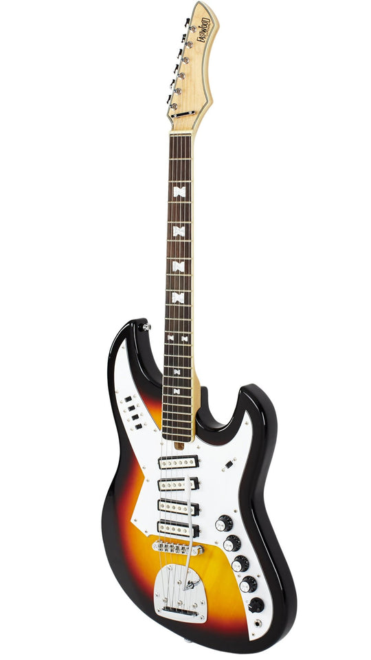 Eastwood Guitars NormaEG5214 Sunburst Angled