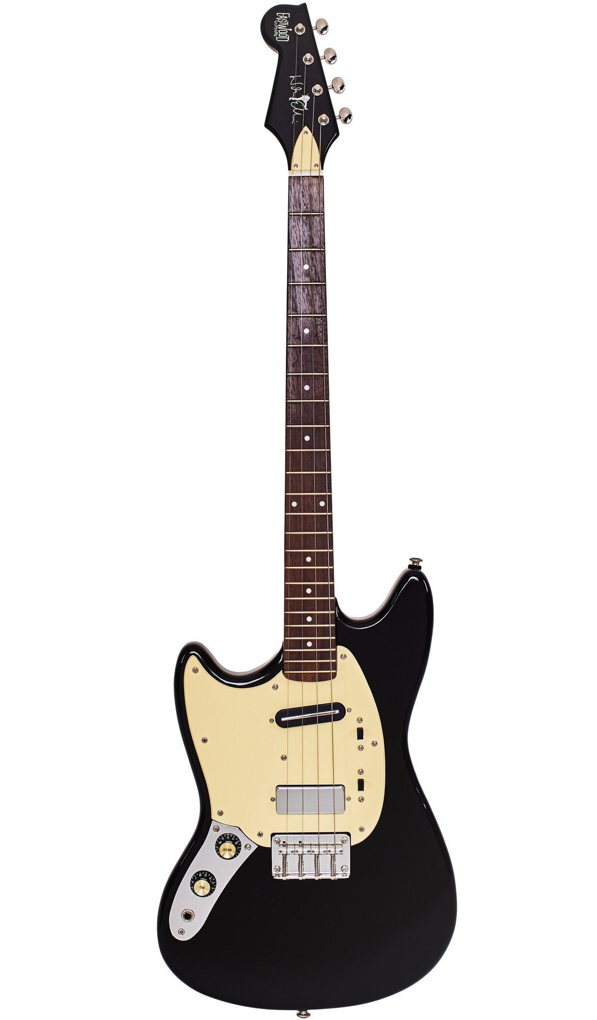 Eastwood Guitars Warren Ellis Tenor Baritone 2P Black #color_black