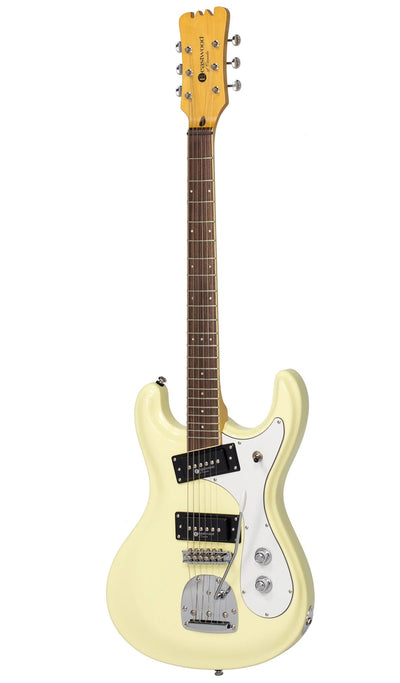 Eastwood Guitars Sidejack PRO DLX Vintage White #color_vintage-white