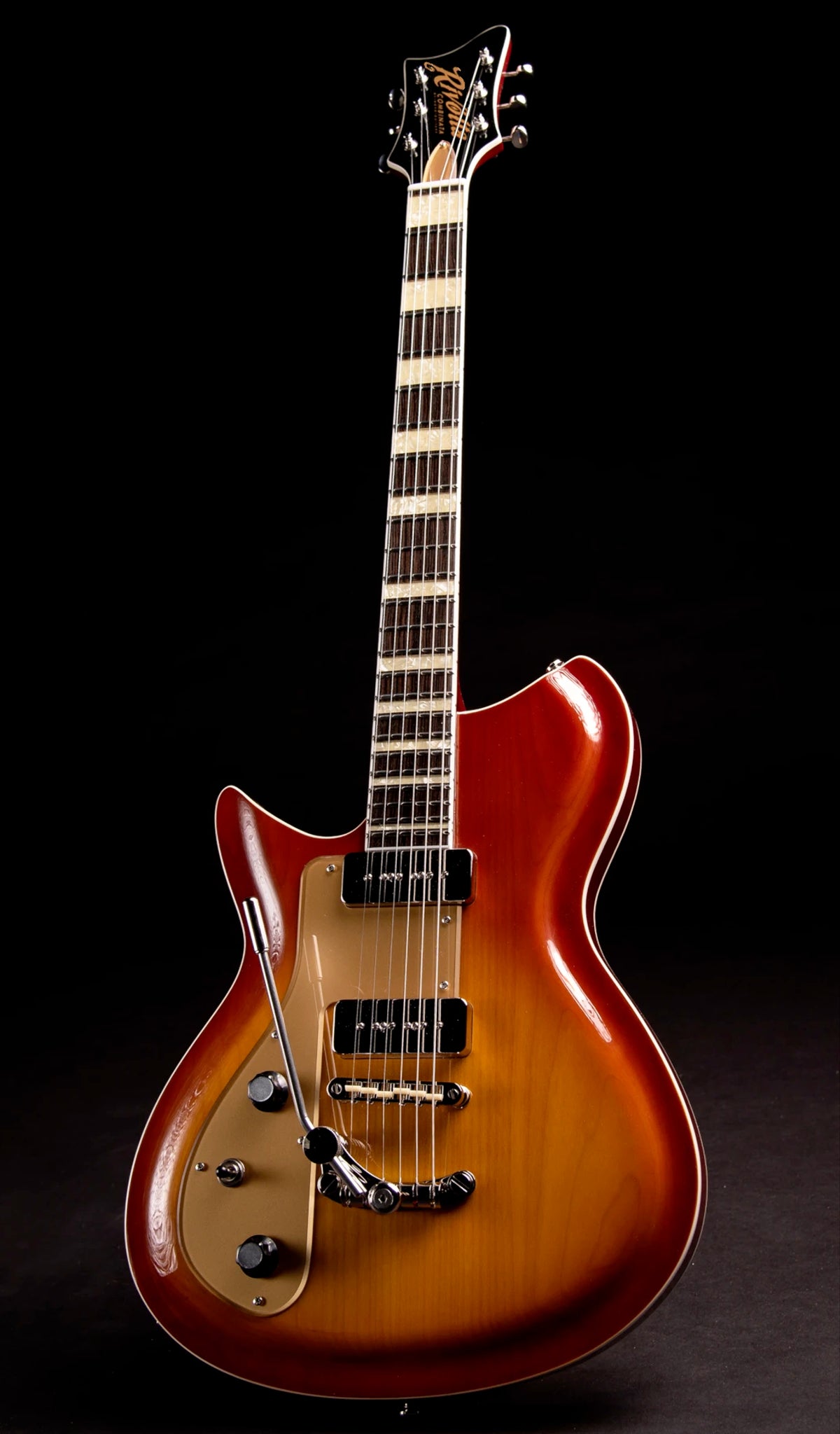 Eastwood Guitars Rivolta Combinata DLX Autunno Burst #color_autunno-burst