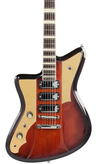Eastwood Guitars Rivolta Mondata LH Fuoco Burst #color_fuoco-burst