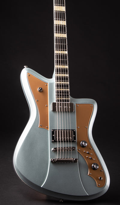 Eastwood Guitars Rivolta Mondata Baritone VIII Ice Blue Metallic #color_ice-blue-metallic