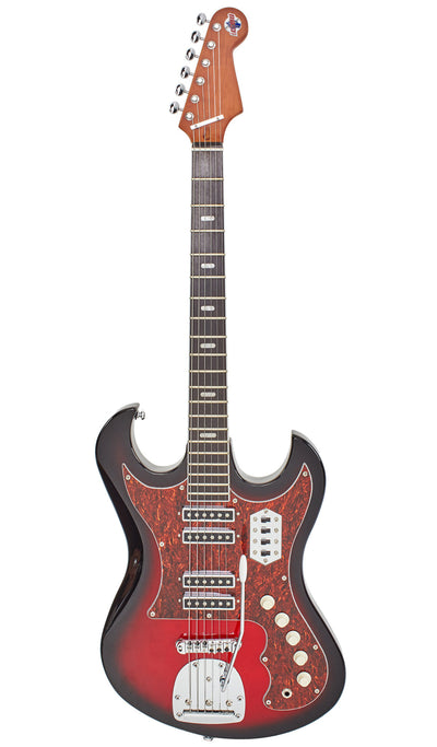 Eastwood Guitars SD40 HoundDog Redburst #color_redburst