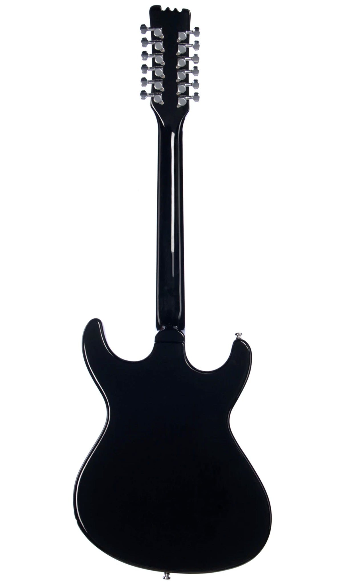 Eastwood Guitars Sidejack 12 DLX Black and Chrome #color_black-and-chrome