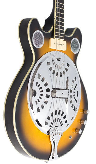 Eastwood Guitars Delta 4 Tenor Sunburst #color_sunburst