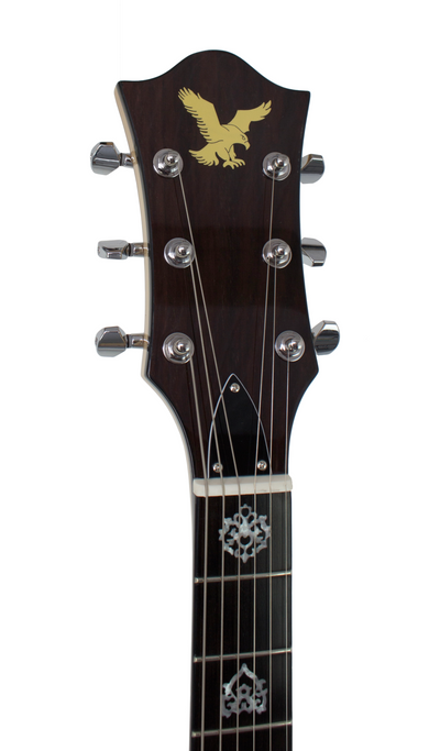 Eastwood Guitars Eastwood Tiger Guitar Walnut #color_walnut Head Stock