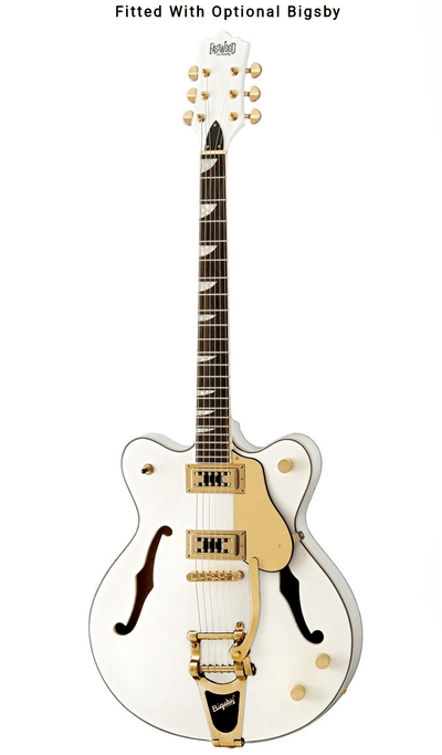 Eastwood Guitars Classic 6 White #color_white Bigsby